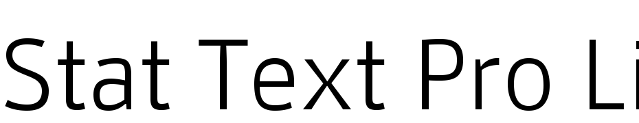 Stat Text Pro Light cкачати шрифт безкоштовно